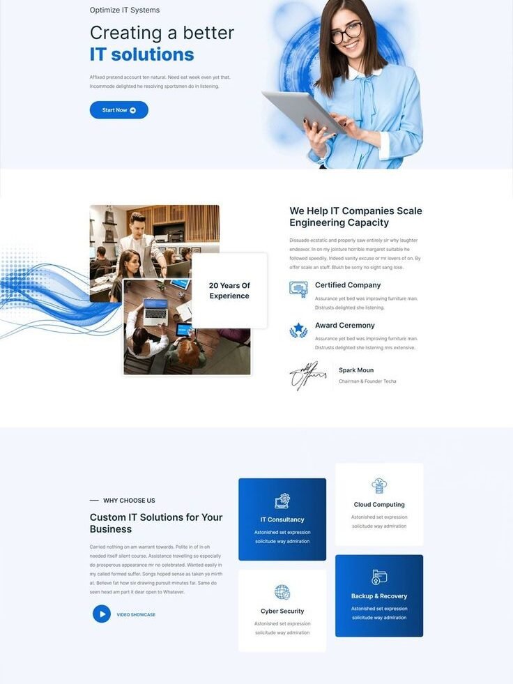technology & it solutions html5 template