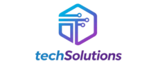 logo moderno de techsolutions con icono removebg preview